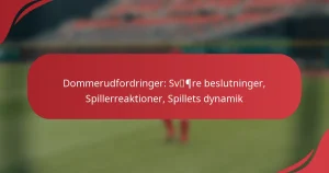 Dommerudfordringer: Svære beslutninger, Spillerreaktioner, Spillets dynamik