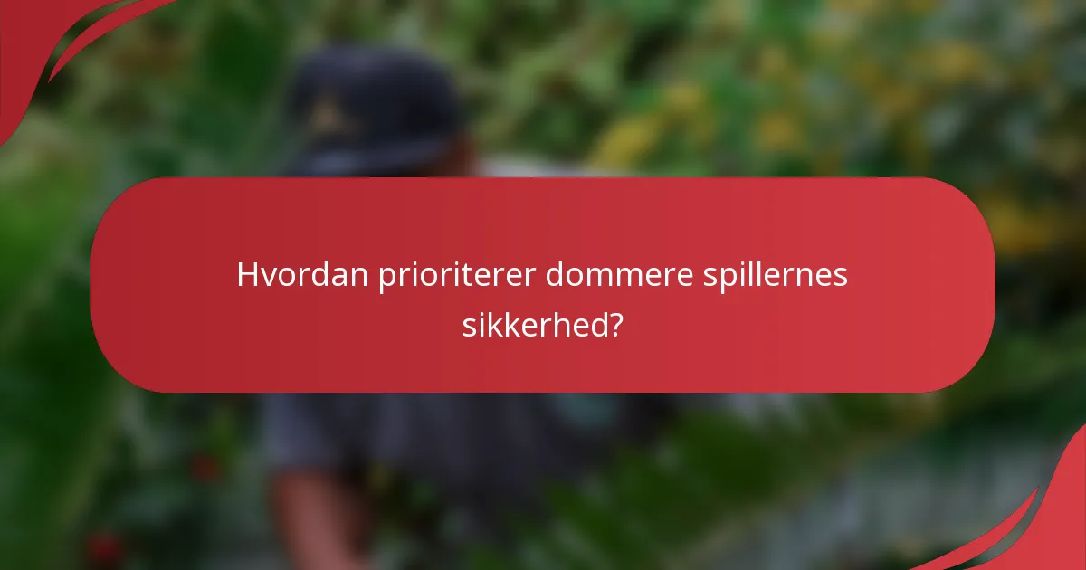 Hvordan prioriterer dommere spillernes sikkerhed?